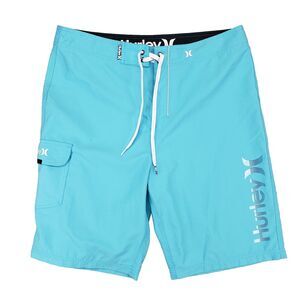 Hurley Board Shorts Mens 34 Bright Blue Skater 00s y2k Surf Cargo
